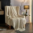 thumbnail image 4 of NY&C Home Newport 1-Piece Woven Throw Blanket, 50 x 60, Grey, 4 of 10