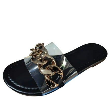 

Inkach Summer Women Fashion Multicolour Slippers Flat Sandals Beach Home Shoes