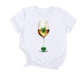 thumbnail image 1 of Puntoco Liquidación de camisetas cortas para mujer Camiseta de manga corta con cuello redondo y estampado para mujer, 1 of 3