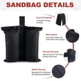 thumbnail image 2 of Canopy Pesas ABCCANOPY para carpa, carpa, bolsas de arena, 50 kg, 4 unidades, 2 of 8