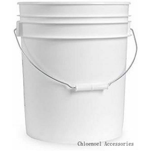 5 gallon white plastic bucket durable 90 mil all purpose pail food