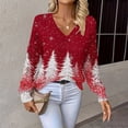 thumbnail image 1 of Chandails d'Hiver Grande Taille pour Femmes Chandails de Noël pour Femmes 2025 Col Rond Hiver Vacances Mignons Pulls Vin TG, 1 of 7