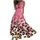 thumbnail image 1 of Vestido Corto de Verano de Moda sin Mangas con Cuello en V Impreso Vestido Casual Grande Del Doblado para Diario, 1 of 5