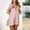 Pink, variant on Baqcunre Jumpsuits for Women Womens 3/4 Sleeve Short Rompers Casual Loose Solid V Neck Button Down Jumpsuits with Pockets Jumpsuits for Women Dressy One Piece Jumpsuits for Women