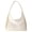 White-C, variant on Leather Hobo Bags for Women Small Soft Shoulder Purse Slouchy Tote Handbags with Double Zipper Design 2027(White)