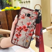 LYM-Phone Case For Samsung Galaxy S8/SM-G9500, Wrist Strap Kickstand Phone Holder Fashion Wristband Soft case Anti-knock Lanyard Waterproof Chinese style Protective Shockproof Durable