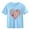Blue, variant on Piuwrlz Girls Short T-Shirts Kids Graphic Shirts Tops Cotton Pullover Gray Size 5 Years