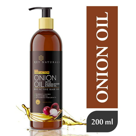 Rey Naturals Nourishing Hair Fall Treatment With Real Onion Extract Hair Oil For Unisex, 200ml
