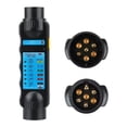 thumbnail image 1 of 12V Trailer Towing Light Wiring Circuit Tester Plug Socket, 7-Pin & 13-Pin Electrical Connector Diagnostic Tool for RVs, Caravans, Trucks, 1 of 8
