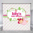thumbnail image 1 of Strawberry Girl Dots Custom Baby Shower Backdrop, 1 of 6
