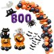 thumbnail image 1 of Kit de guirnalda de arco de globos de Halloween $ Globo de película de aluminio de Halloween Adecuado para decoración de fiesta de Halloween $ Juego de globos de película de aluminio fantasma de, 1 of 3