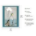 thumbnail image 2 of Kingfisher with Lotus Flower - Vintage Japanese Woodblock Print by Ohara Koson c.1900 - Fine Art Matte Paper Print (Unframed) 11x14in, 2 of 4