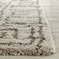 thumbnail image 6 of SAFAVIEH Belize Janine Abstract Plush Shag Runner Rug, Taupe/Grey, 2'3" x 11', 6 of 6