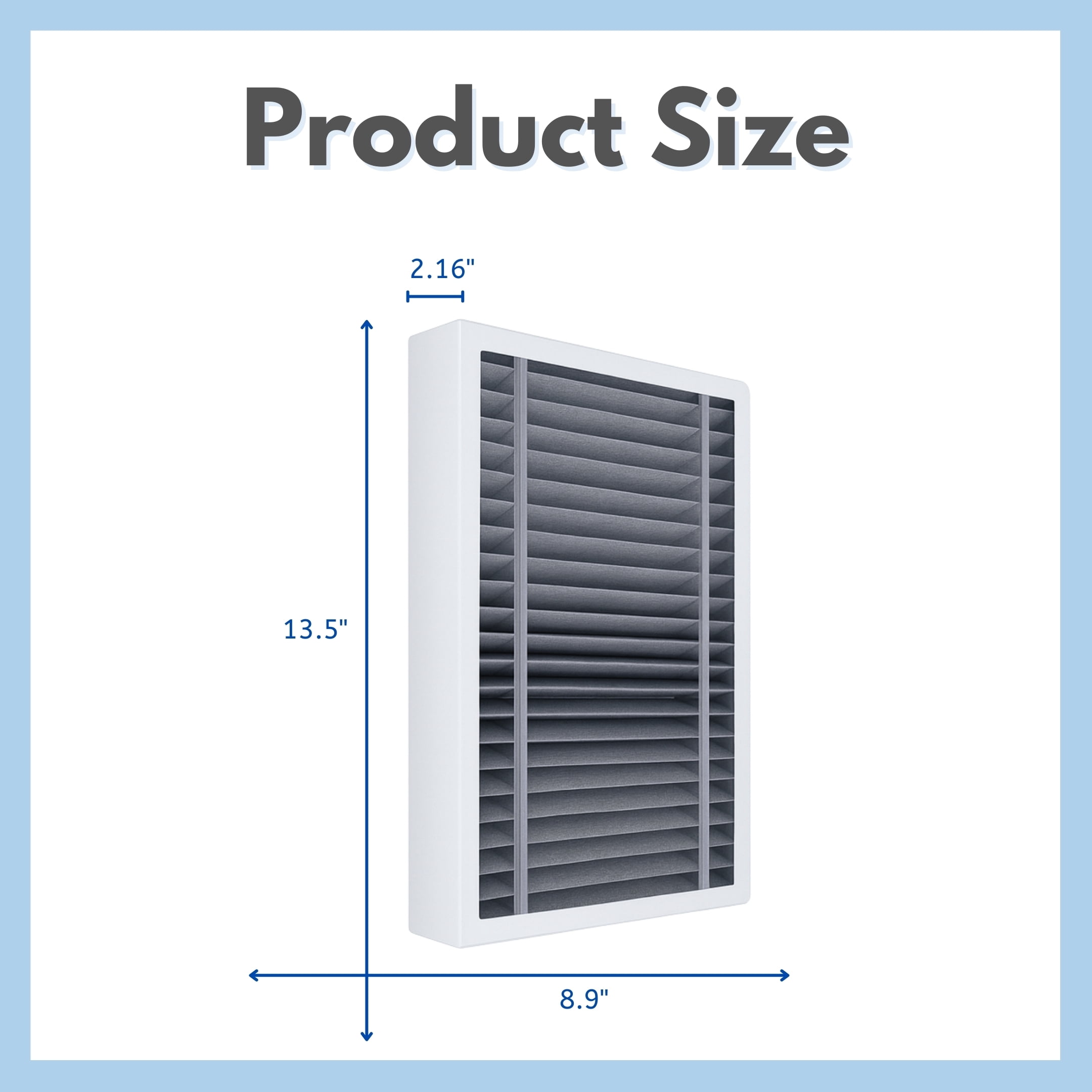 Nispira F2 FAPF-F2-O HEPA Filter Replacement Compatible with 3M Filtrete F2 Odor Air Purifier FAP-C02-F2 FAP-T03-F2. 4 Filters