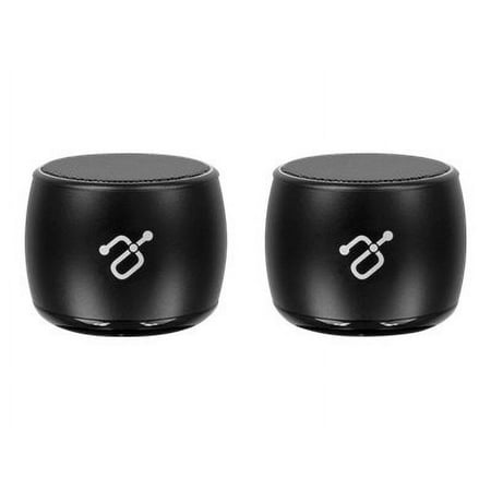 Aluratek - DYNAMITE Portable Bluetooth Speaker (2-Pack) - Black