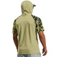 thumbnail image 6 of Men Summer Quick Dry Short Sleeve Hooded T Shirt with Face Cover Breathable Sun Protection Athletic Tops for Fishing Hiking Running Workout Outdoor Sports, 6 of 6