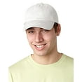thumbnail image 2 of Adams ACEB101 Brushed Cotton Six-Panel Twill Cap - White, 2 of 2