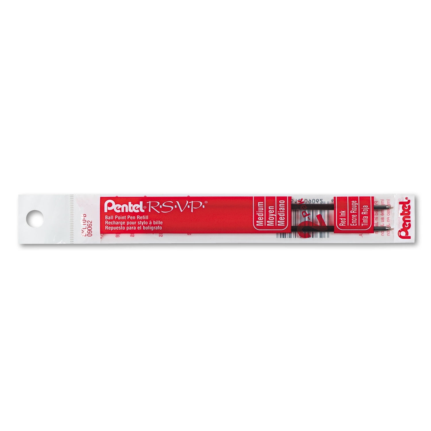 Refill for Pentel R.S.V.P. Ballpoint Pens Medium Red Ink 2/Pack BKL10B