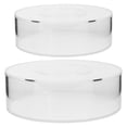 thumbnail image 1 of KAKOWELY 2 Pcs Support à Gâteau en Acrylique Transparent Remplissable Présentoir Rond 9.84"X9.84"X1.97 Pouces, 1 of 5