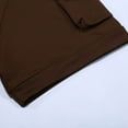 thumbnail image 6 of Mens T-Shirt Polo Shirts Lapel Button Down Sports With Arm Pockets Solid Color Short Sleeve Male Clothes,Coffee,M, 6 of 7