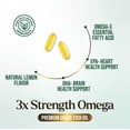 thumbnail image 3 of Omega 3 Fish Oil Supplements - 2400mg Fish Oil Per Serving - Triple Strength Omega-3 with Fatty Acids EPA & DHA - Natural Heart, Brain & Immune Support - Wild Caught, Bottled in USA - 120 Softgels, 3 of 9