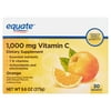 Equate Vitamin C Drink Mix, Orange, 1000mg, 30Ct