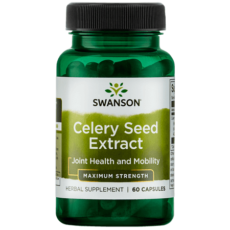 Swanson Maximum Strength Celery Seed Extract Capsules, 150 mg, 60 (Best Celery Seed Extract For Gout)