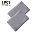 thumbnail image 2 of Cotton Gym Towels Sports Fitness Workout Sweat Towel Super Soft and Absorbent 2 Pack 33*100cm - Gray, 2 of 5