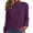 Purple, variant on laiqvcdr Womens Pullover Sweatshirt, Long Sleeve Half Zip Sweatshirts Tops, Turtleneck Casual Loose Top ,Navy,Womens Plus M