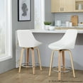 thumbnail image 5 of LumiSource Diana 24" Fixed-Height Counter Stool - Set of  2, 5 of 10