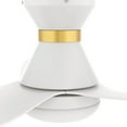thumbnail image 3 of Smaair 45" 3 Blade Flush Mount Smart Ceiling Fan with LED Light Kit & Remote, 3 of 6