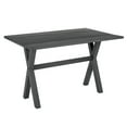 thumbnail image 1 of McKayla Flip Top Table in Distressed Washed Gray Finish Solid Wood and Veneers, 1 of 7