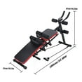 thumbnail image 2 of Zxareky Adjustable Folding Sit Up Bench, Abdominal Exercise Equipment Bench for Men and Women, 2 of 10