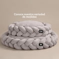 thumbnail image 2 of Cama Redonda Esquimal Beige Trenzada Lavable para Perro y Gato Chico, 2 of 6