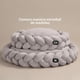 thumbnail image 2 of Cama Redonda Esquimal Beige Trenzada Lavable para Perro y Gato Chico, 2 of 6