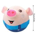 thumbnail image 3 of Active Moving Pet Plush Toy, Interactive Dog Toys Talking Moving Dog Ball Toy, Washable Cartoon Pig Plush Sound Electronic Herding Ball for Dogs, Shake Bounce Boredom Toys for Dog, Cats, 3 of 7