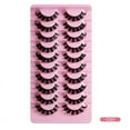 thumbnail image 6 of Russian Big Curl False Eyelashes 10 Pairs Pack - Thick Natural Look Premium Synthetic Lashes, Curly & Wholesale-Friendly for Daily Makeup & Beauty Business, 6 of 10