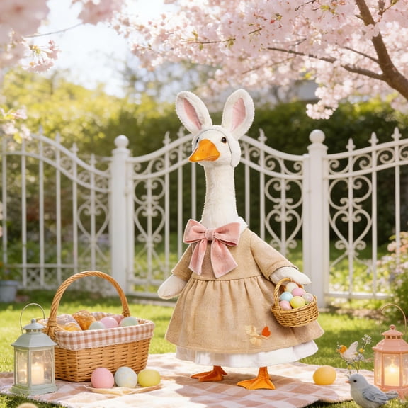 XGFHYJEH Porch Goose Spring Outfits Clearance, Porch Goose Clothes for Porch Goose, Porch Goose Accessories, Goose Costume Clothing for Outdoor Outside Front Porch Garden Yard Lawn