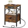 thumbnail image 3 of HOOBRO Nightstand End Table with Drawer USB Ports and Power Outlets Bedside Table  Bedroom BF128UBZ01G1, 3 of 8