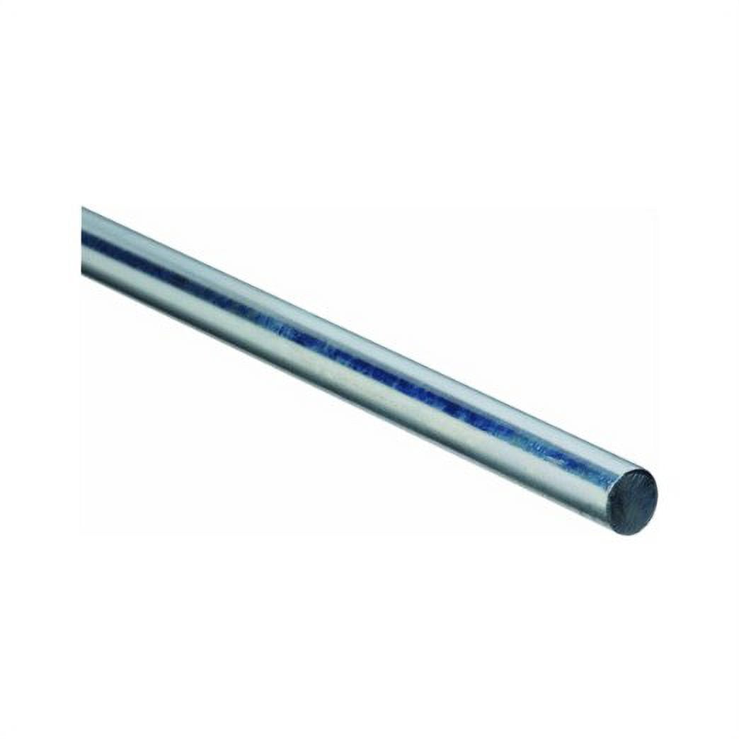 National Hardware 179820 3/4 in. x 36 in. Steel Smooth Rod, Zinc Plated