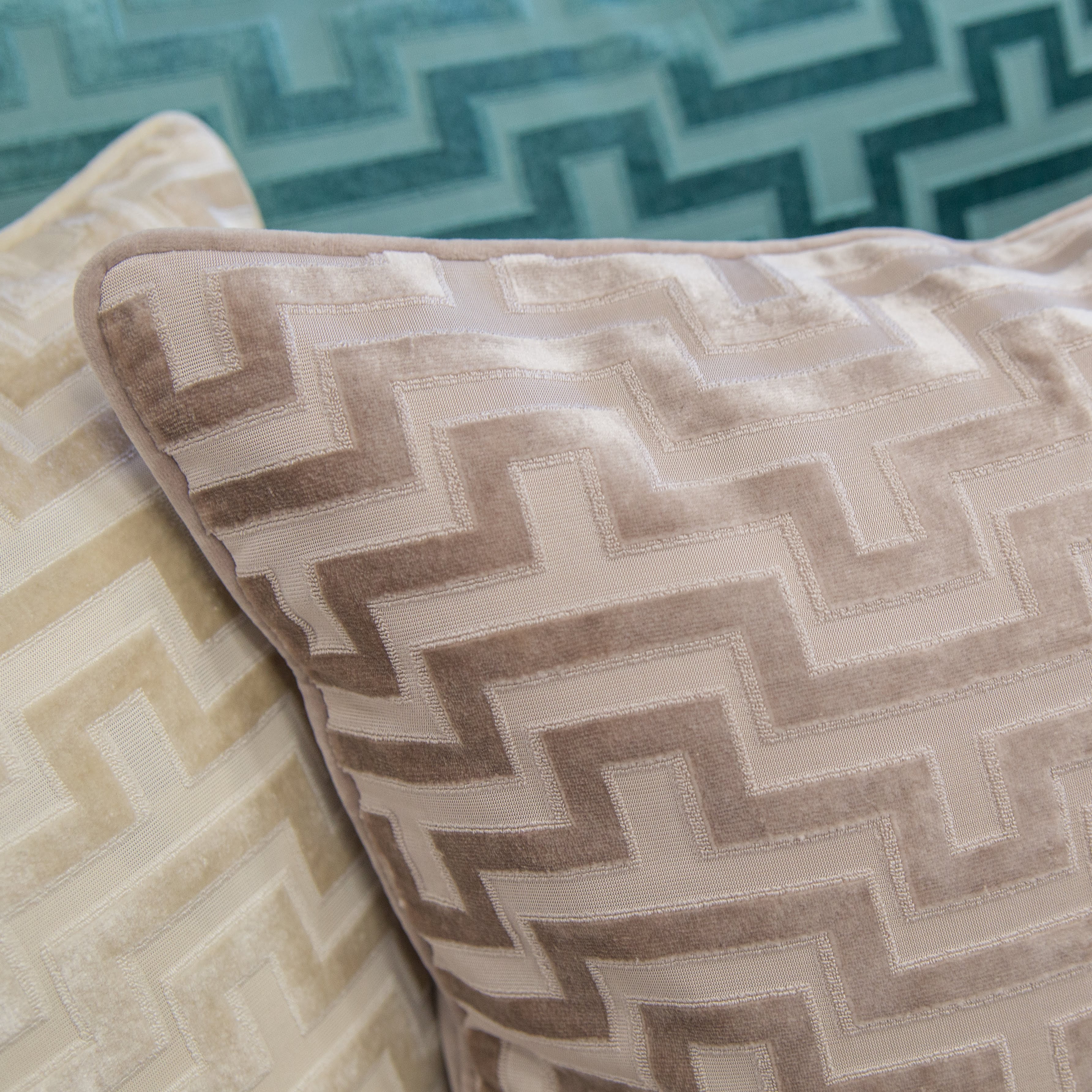 Kean Tan Geometric Polyester 12 in. x 20 in. Throw Pillow