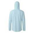 thumbnail image 5 of Havenx Hoodie with Mask for Men Uv Protection Upf 50+ Hoodie Long Sleeve Thumbhole Rash Guard Casual Summer Lightweight Athletic Workout Clothing,Light Blue 2XL, 5 of 5