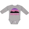 thumbnail image 3 of Inktastic Chicago Gifts Souvenirs for Kids Girls Long Sleeve Baby Bodysuit, 3 of 5