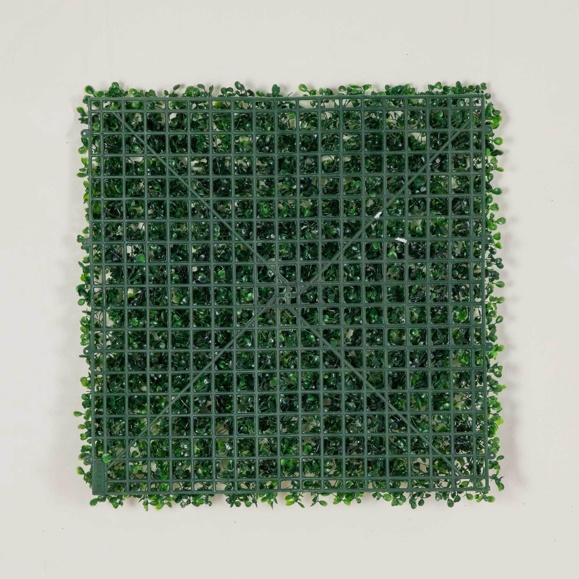 20in. x 20in. Artificial Boxwood Mat Wall Panel - Set of 12