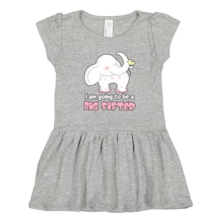 

Inktastic I Am Going to Be a Big Sister Gift Toddler Girl Dress