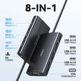 thumbnail image 2 of Estación de acoplamiento HODO USB C 8 en 1 para Dell HP con 3 monitores, 2 of 9