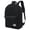 Black, variant on Trendy Lightweight Urban Backpack with Pompom Keychain, Water - Resistant Canvas, Spacious Storage, Ergonomic Comfort for Daily Travel, College & Casual Use,Black