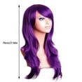 DGHM 70CM Long Curly Hair Air Roll High Temperature Silk Purple Curly dghm-70cm-long-curly-hair-air-roll-high-temperature-silk-purple-curly