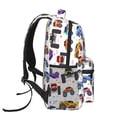 thumbnail image 3 of Gaeub Cartoon Monster Trucks1 Ergonomic Lightweight Laptop Backpack - Multiple Pockets for School, Work, Travel, Outdoor Activities -One Size, 3 of 5