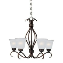 -5 Light Chandelier in Contemporary Style-26 inches Wide By 23.5 inches High-Oil Rubbed Bronze Finish Bailey Street Home 93-Bel-4421292